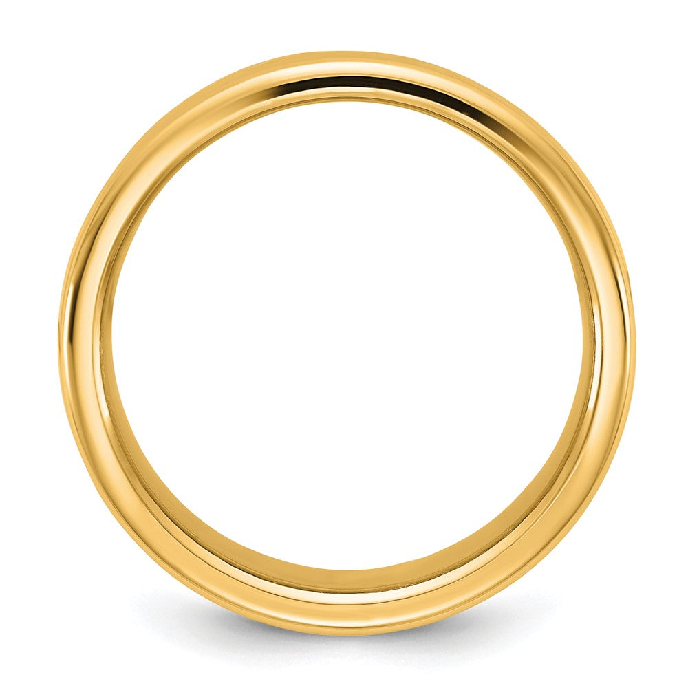 14K Yellow Gold 10mm European Comfort Fit Band