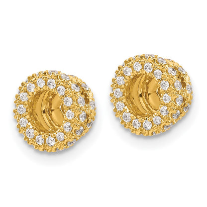 14k Yellow Gold 3/8 Ct. Lab Grown Diamond VS/SI+ G+ for 4.25 mm Earring Jacket