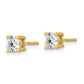 14k Yellow Gold 3/4 ctw Lab Grown Diamond VS/SI+ G+ Round 4 Prong Heavy Wt. Screwback Stud Earrings