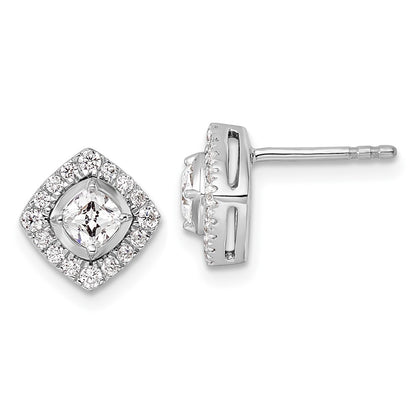 14K White Gold Lab Grown Diamond VS/SI+ G+ Post Earrings