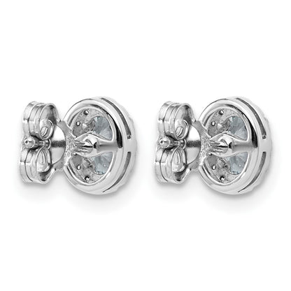 14K White Gold Lab Grown Diamond VS/SI FGH Oval Halo Earrings