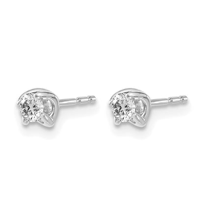14k White Gold 1/5 Ct. Lab Grown Diamond VS/SI+ G+ Stud Post Earrings
