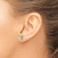 14k Yellow Gold 2 ctw Lab Grown Diamond VS/SI+ G+ Oval 4 Prong Heavy Wt. Stud Earrings