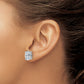 14k White Gold 6 ctw Lab Grown Diamond VS/SI+ G+ Oval 4 Prong Heavy Wt. Stud Earrings