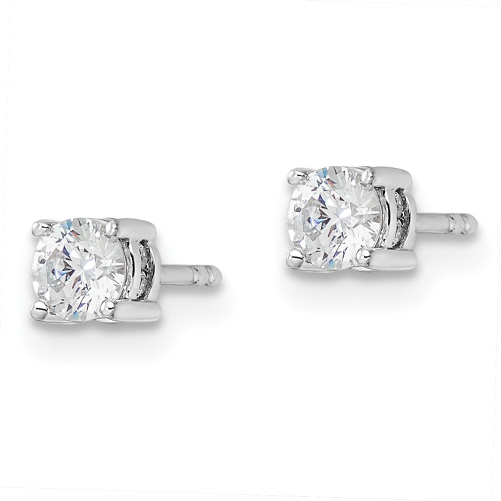 14k White Gold 1/2 Ct. Lab Grown Diamond VS/SI+ G+ Complete Stud Post Earrings