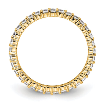 1/2ct Natural Diamond Wedding Ring Womens Stackable Eternity Band 14k Yellow Gold