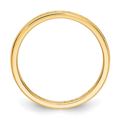 14k Yellow Gold 1/2 Ct. Lab Grown Diamond VS/SI+ G+ Channel Set Eternity Band Ring