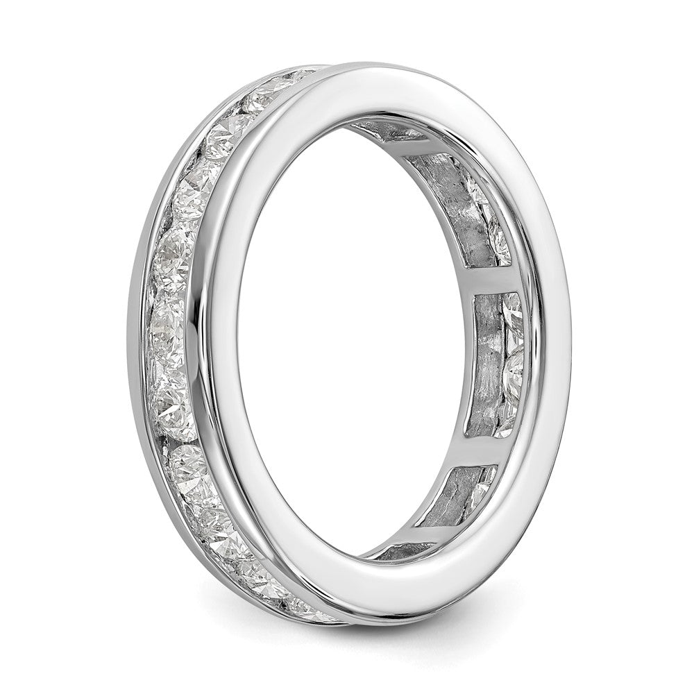 2 Ct. Natural Diamond Womens Eternity Wedding Band Ring in 14k White Gold