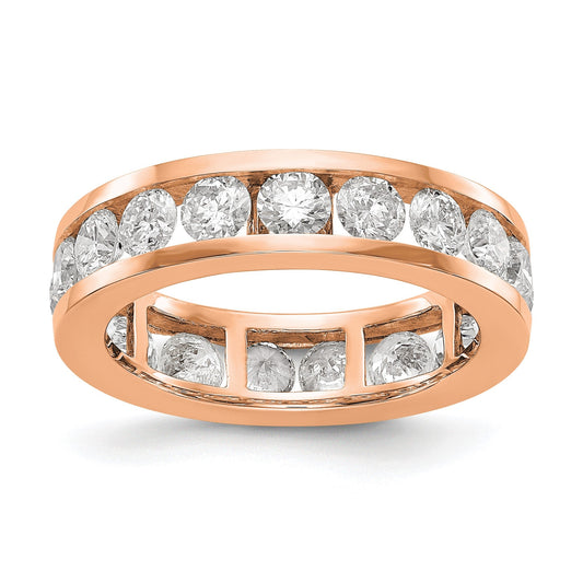 3 Ct. Natural Diamond Womens Eternity Wedding Band Ring in 14k Rose Gold