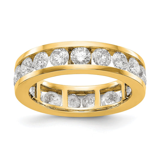 3 Ct. Natural Diamond Womens Eternity Wedding Band Ring in 14k Yellow Gold