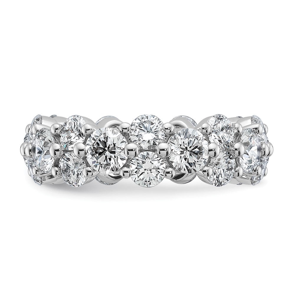 14K White Gold True Origin Lab Grown Diamond Vs Def 3 1/5 Carat Size 4 Eternity Band