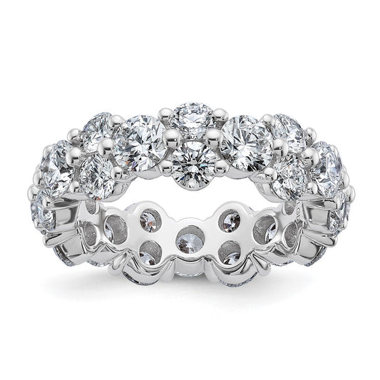 14K White Gold True Origin Lab Grown Diamond Vs Def 3 1/5 Carat Size 4 Eternity Band