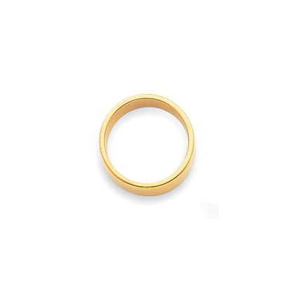 18k Yellow Gold 2mm Lightweight Flat Wedding Band Ring