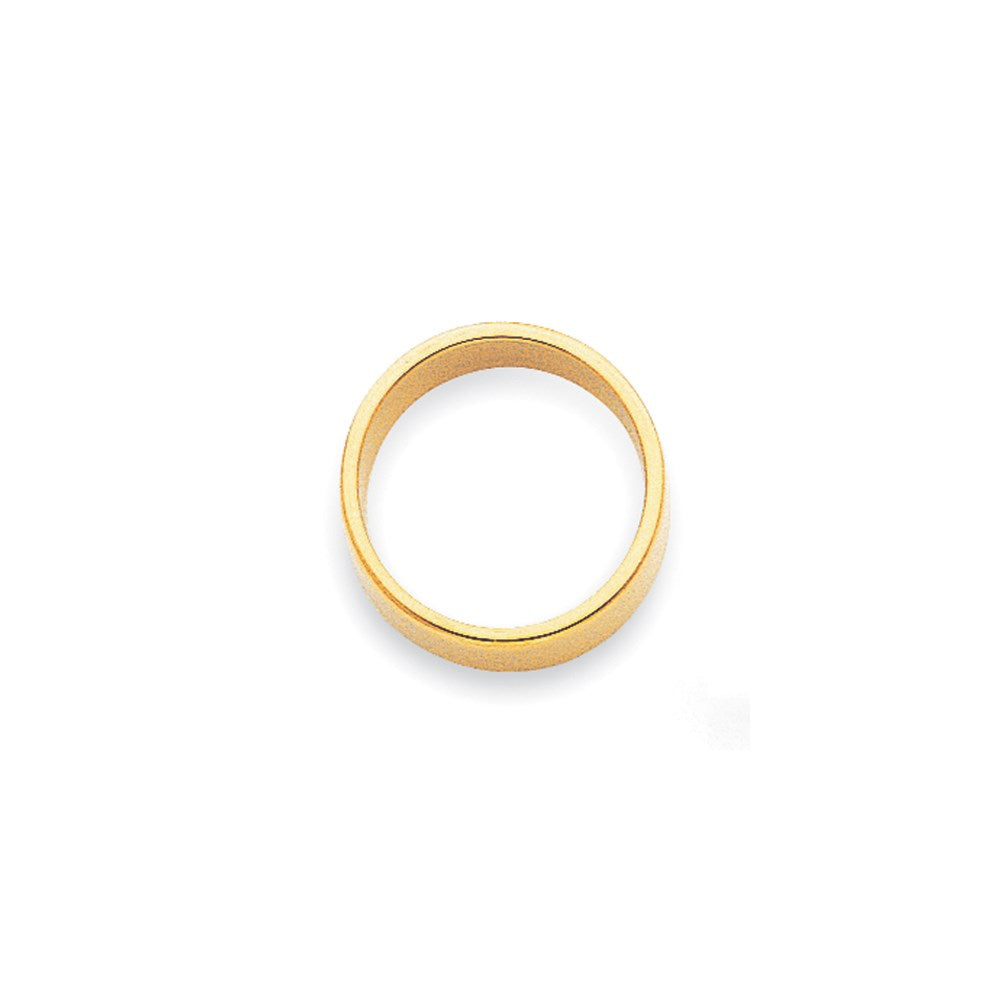 14k Yellow Gold 2mm Lightweight Flat Wedding Band Ring