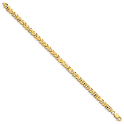 7 Inch 14K Diamond Cut Bracelet