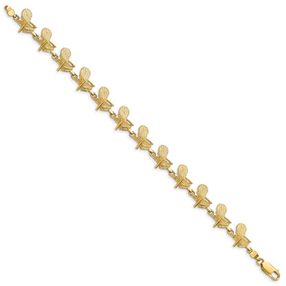 7 Inch 14K Beach Chair Bracelet