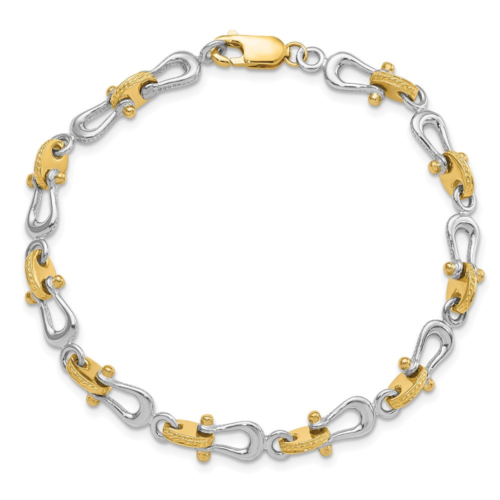 7.5 Inch 14K Two-Tone Mariner'S Link 7.5In Bracelet