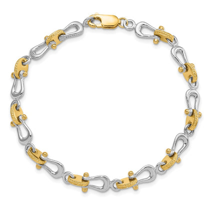 7.5 Inch 14K Two-Tone Mariner'S Link 7.5In Bracelet