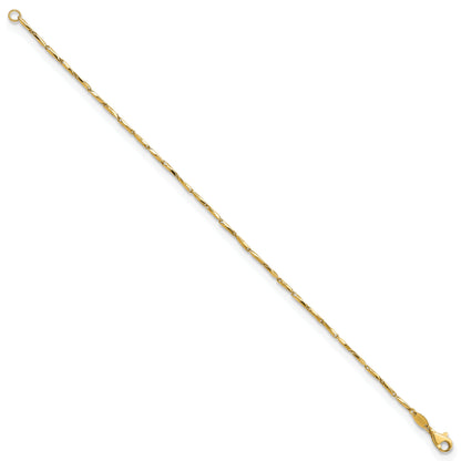 7.25 Inch 14K Polished Fancy Link 7.25In Bracelet