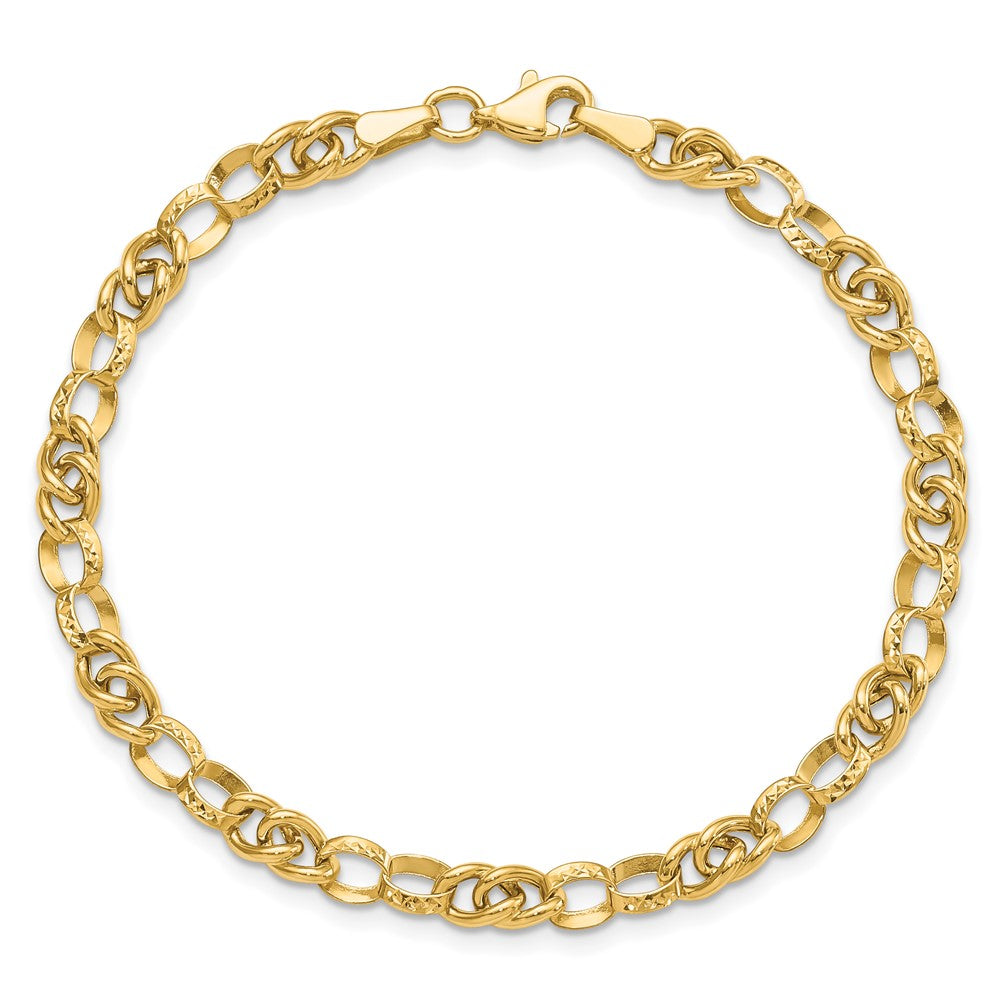 7.5 Inch 14K Polished Fancy Link 7.5In Bracelet