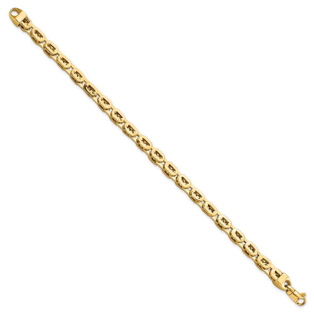 8 Inch 14K Polished Fancy Link Bracelet