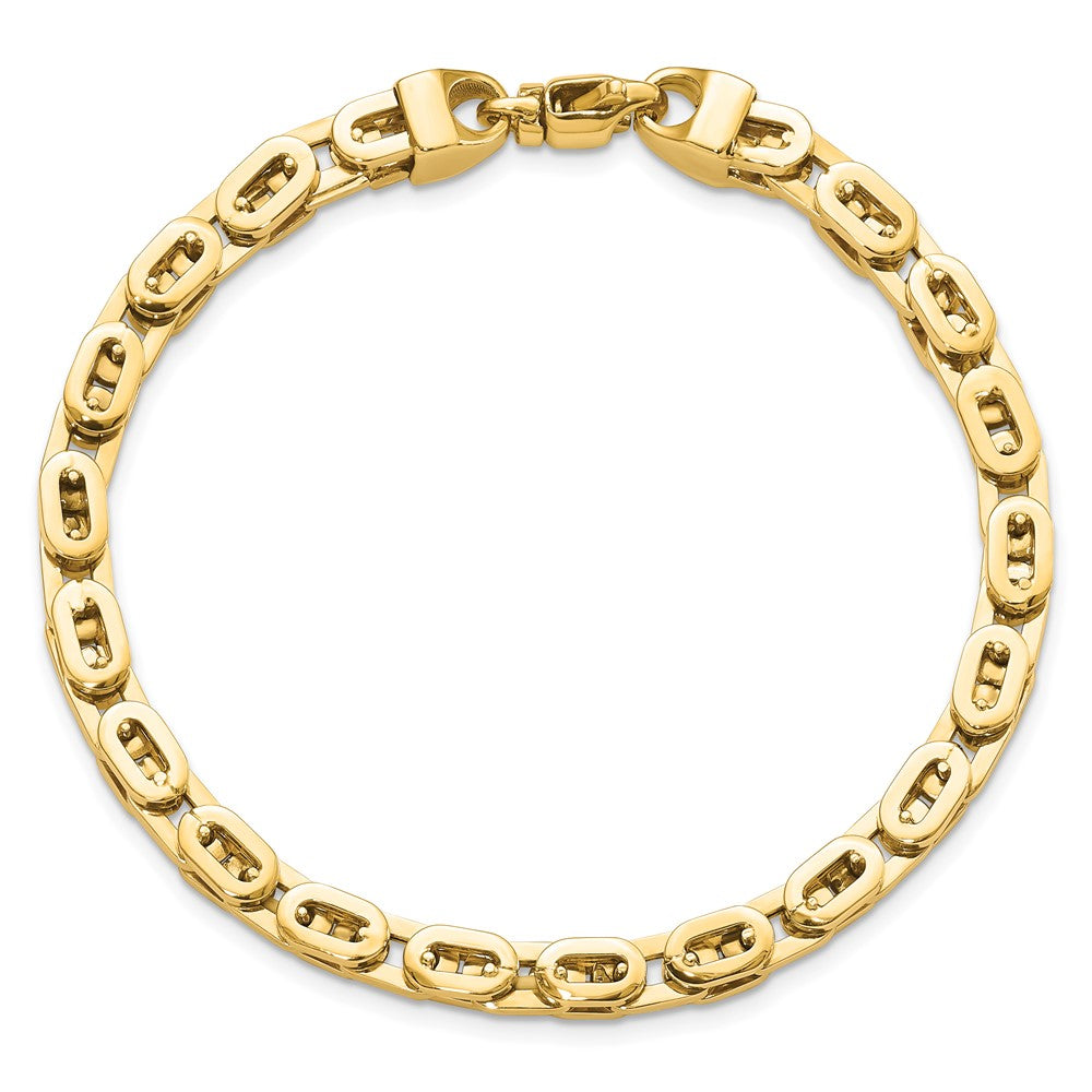 8 Inch 14K Polished Fancy Link Bracelet