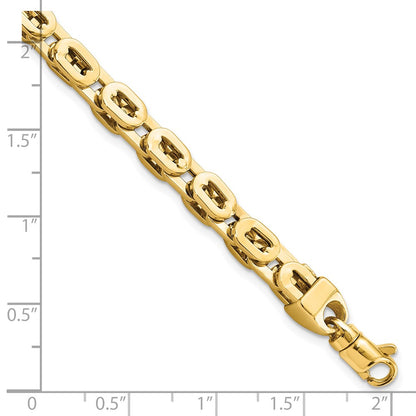 8 Inch 14K Polished Fancy Link Bracelet