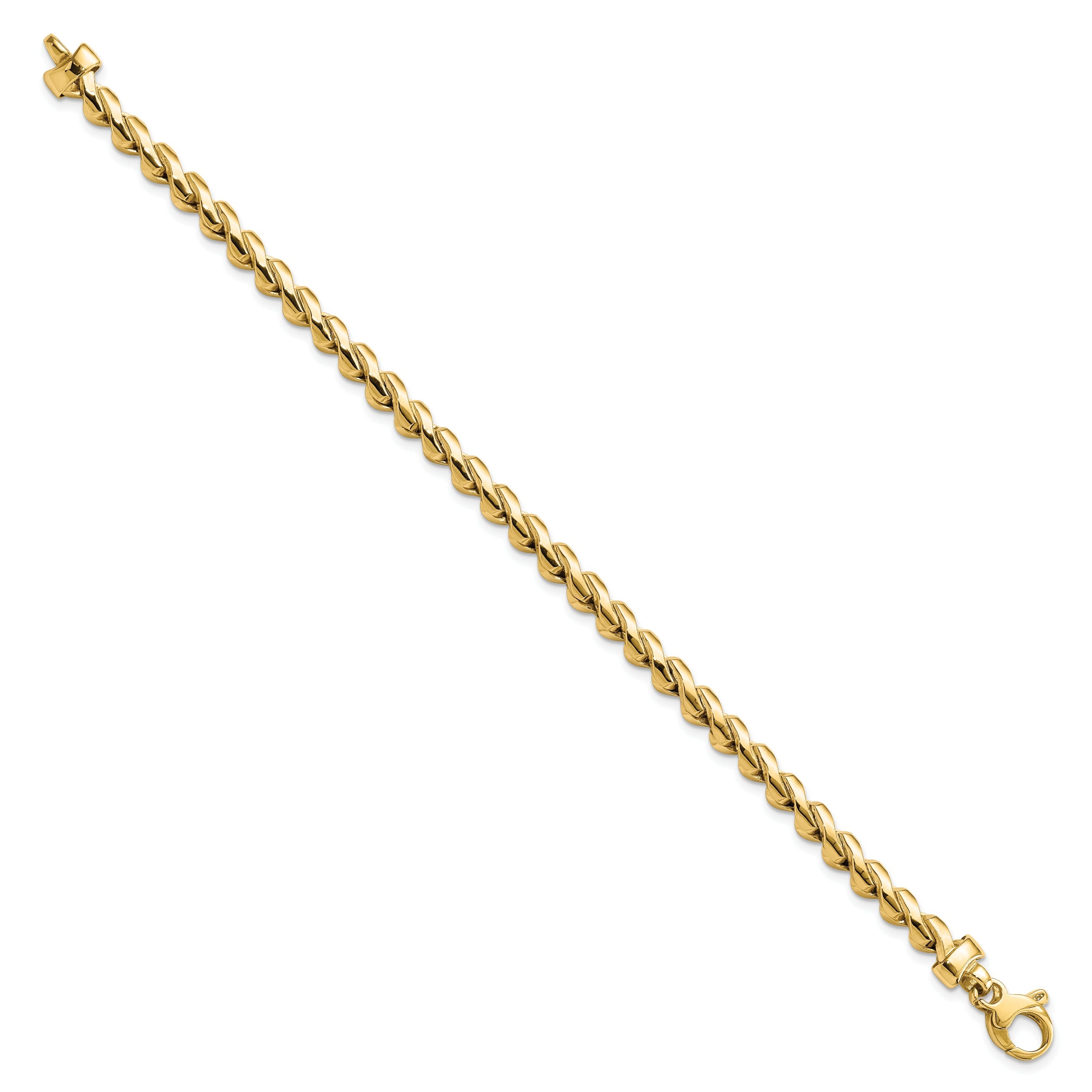 7.5 Inch 14K Polished Fancy Link Bracelet