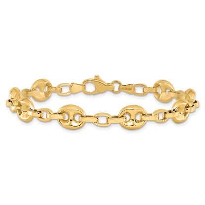 7.75 Inch 14K Polished Fancy Link 7.75In Bracelet