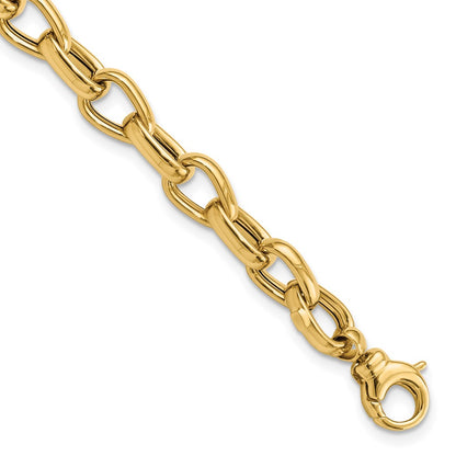 7.75 Inch 14K Polished Fancy Link Bracelet