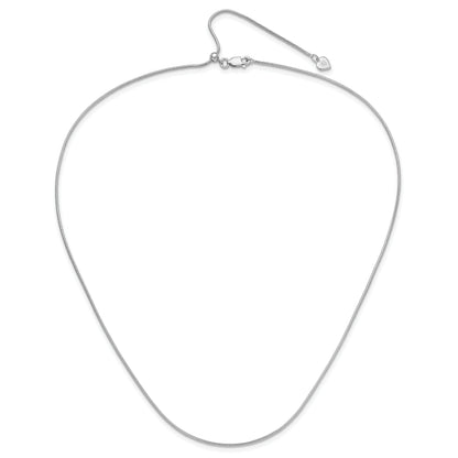 30 Inch Sterling Silver Adjustable 1.1mm Snake Chain Necklace