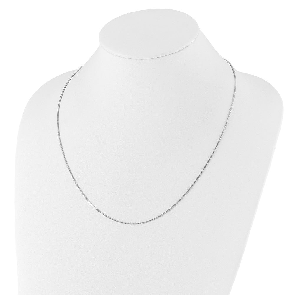 22 Inch Sterling Silver Adjustable 1.1mm Snake Chain Necklace