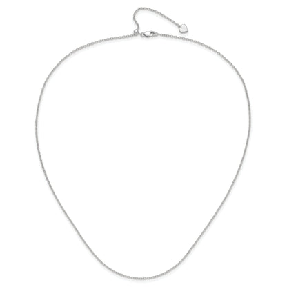 30 Inch Sterling Silver Adjustable 1.4mm Cable Chain Necklace