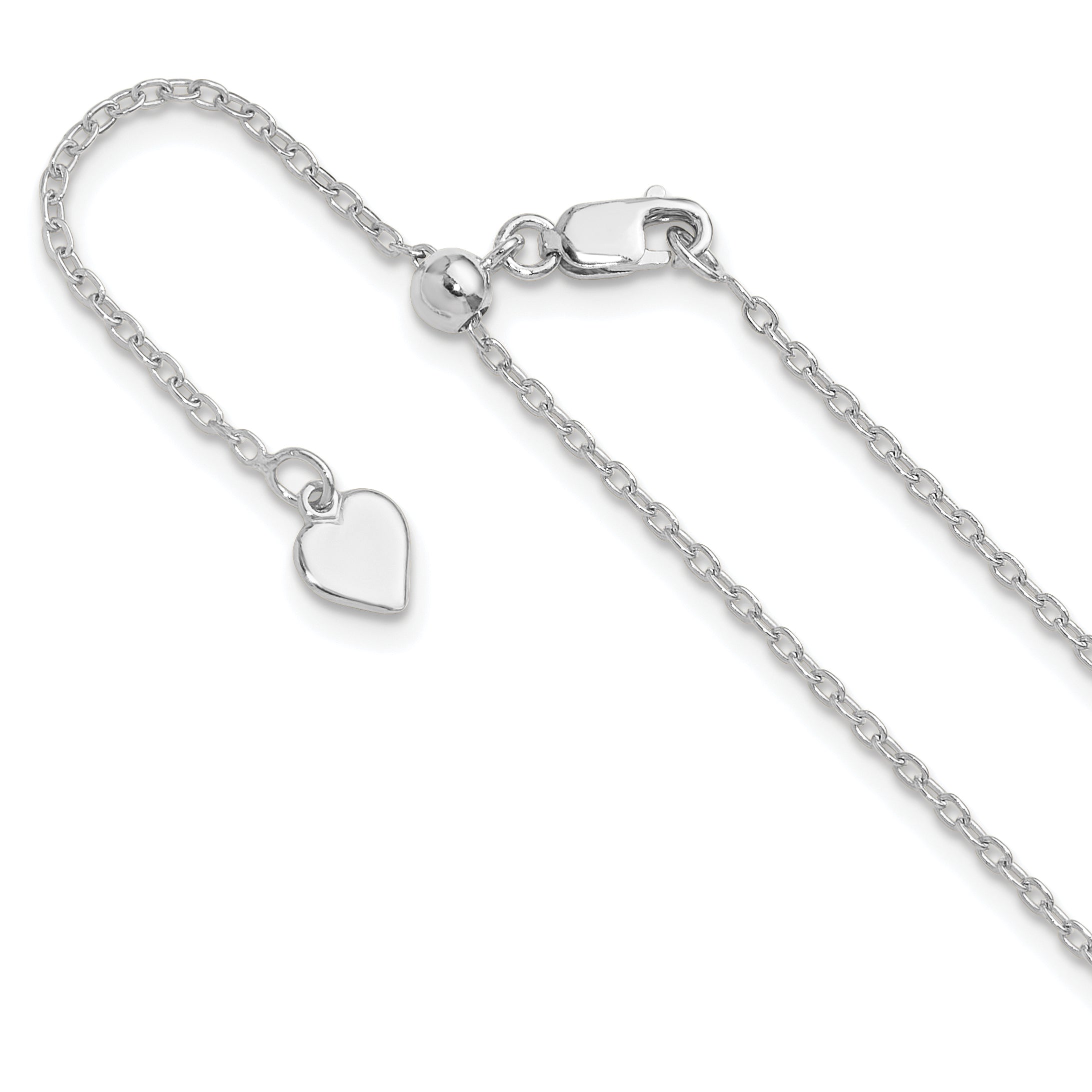 30 Inch Sterling Silver Adjustable 1.4mm Cable Chain Necklace