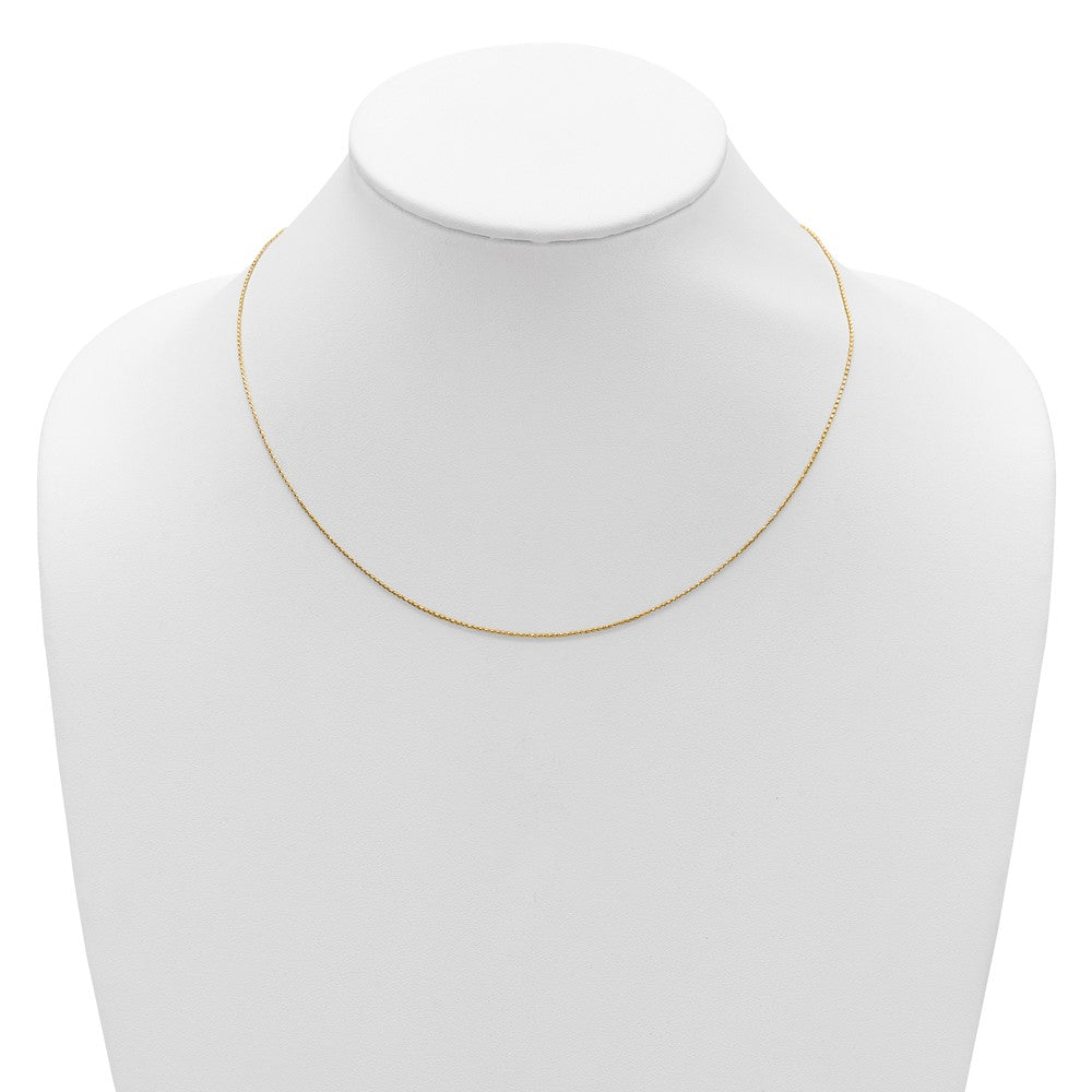 Gold Plated Sterling Silver .85mm D/C Spiga 1In+1In Adjustable Cha