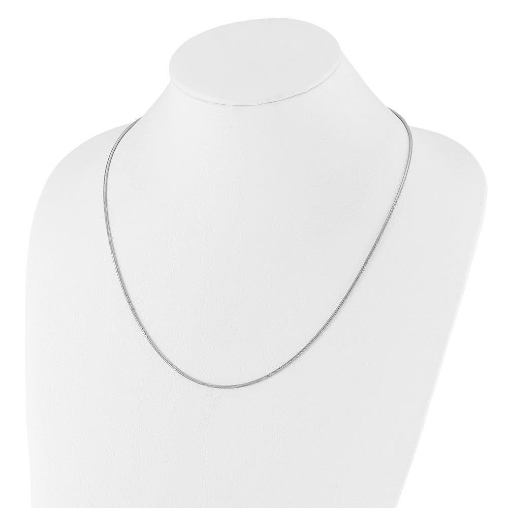 22 Inch Sterling Silver Adjustable 1.6mm Snake Chain Necklace