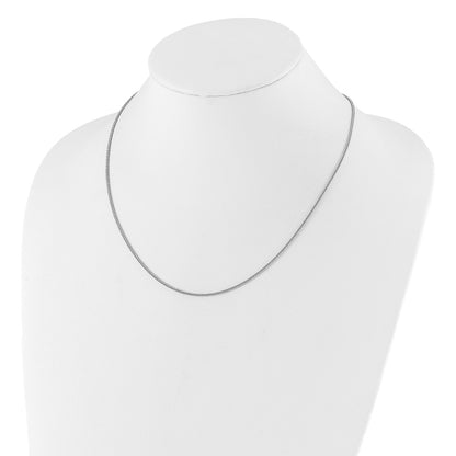 30 Inch Sterling Silver Adjustable 1.45mm D/C Square Spiga Chain Necklace