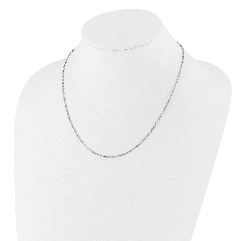 30 Inch Sterling Silver Adjustable 2mm Cable Chain Necklace