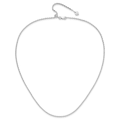 30 Inch Sterling Silver Adjustable 2mm Cable Chain Necklace