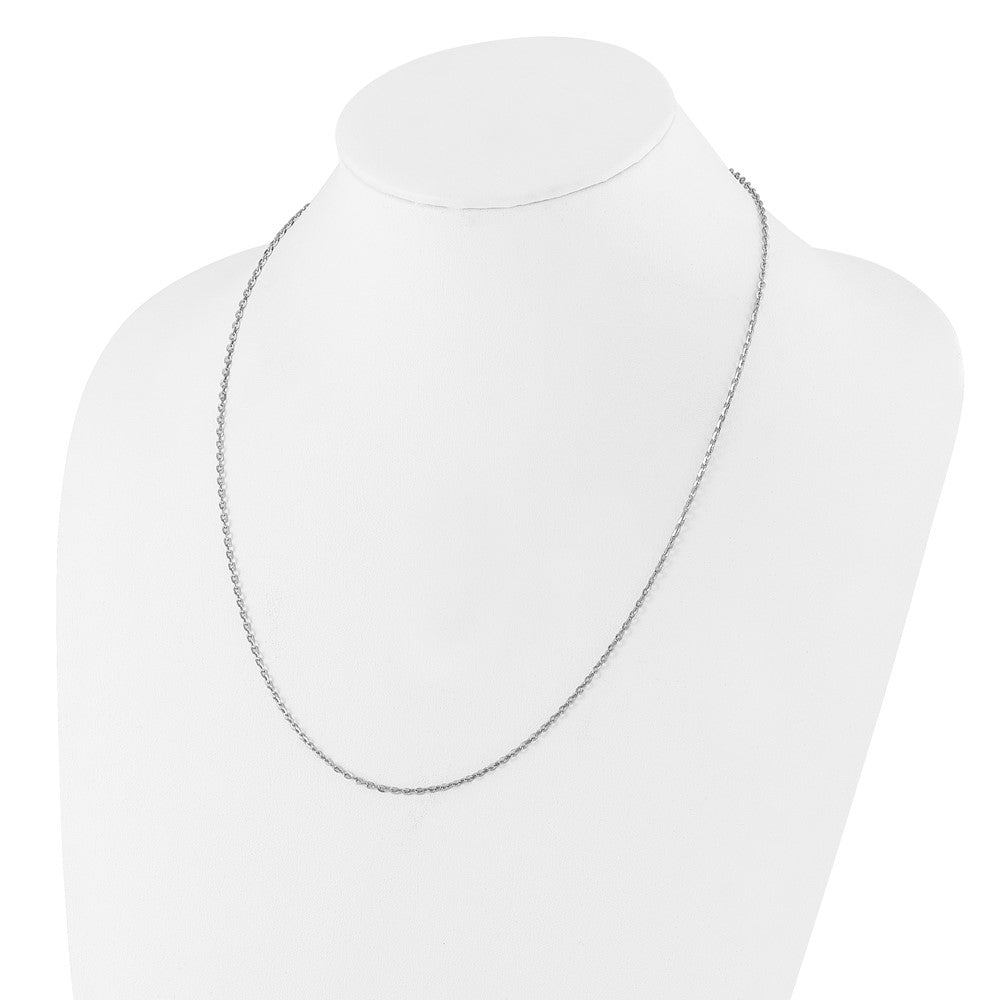 30 Inch Sterling Silver Adjustable 2mm Cable Chain Necklace