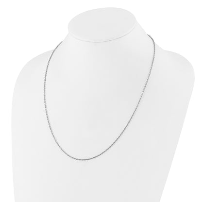 30 Inch Sterling Silver Adjustable 2mm Cable Chain Necklace