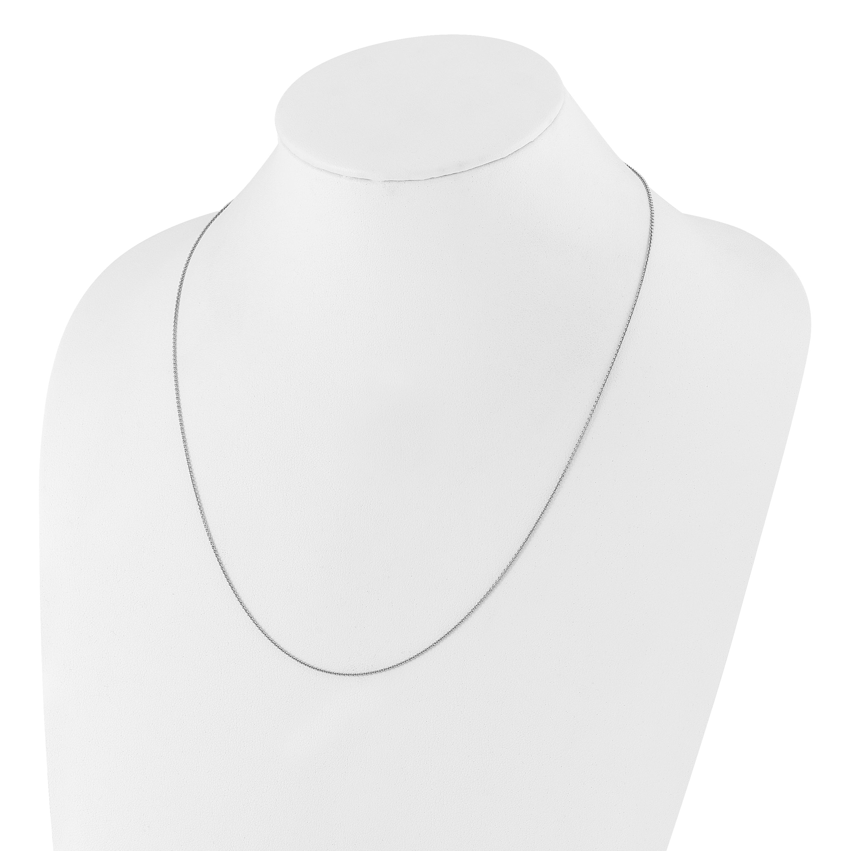22 Inch Sterling Silver Adjustable .95mm Rolo Chain
