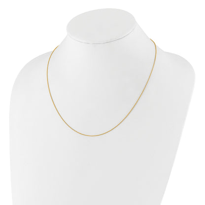 3 Inch Gold Plated Sterling Silver Adjustable .95mm Rolo Chain Necklace