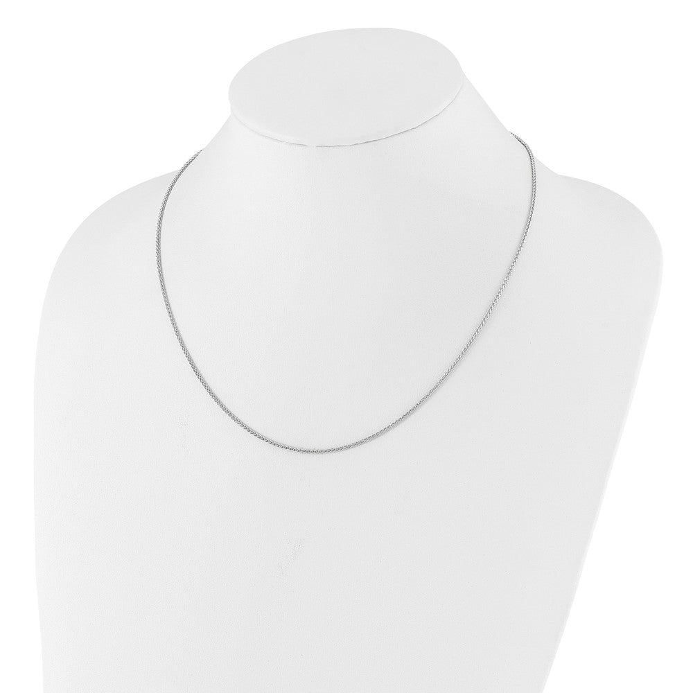 30 Inch Sterling Silver Adjustable 1.5mm Spiga Chain Necklace