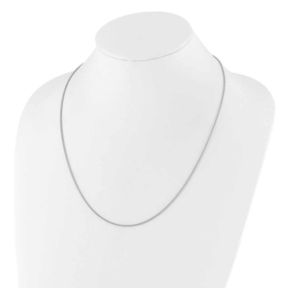 30 Inch Sterling Silver Adjustable 1.5mm Spiga Chain Necklace