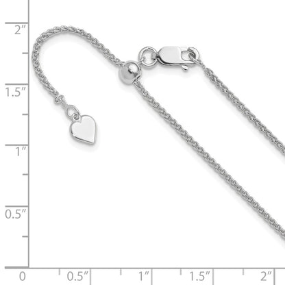 30 Inch Sterling Silver Adjustable 1.5mm Spiga Chain Necklace