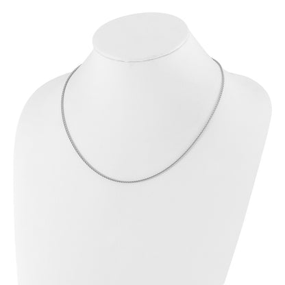 30 Inch Sterling Silver Adjustable 1.9mm Spiga Chain Necklace