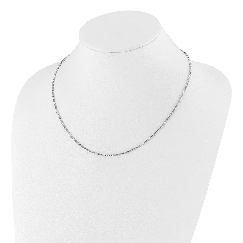 22 Inch Sterling Silver Adjustable 1.9mm Spiga Chain Necklace