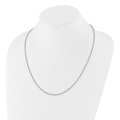 30 Inch Sterling Silver Adjustable 1.9mm Spiga Chain Necklace