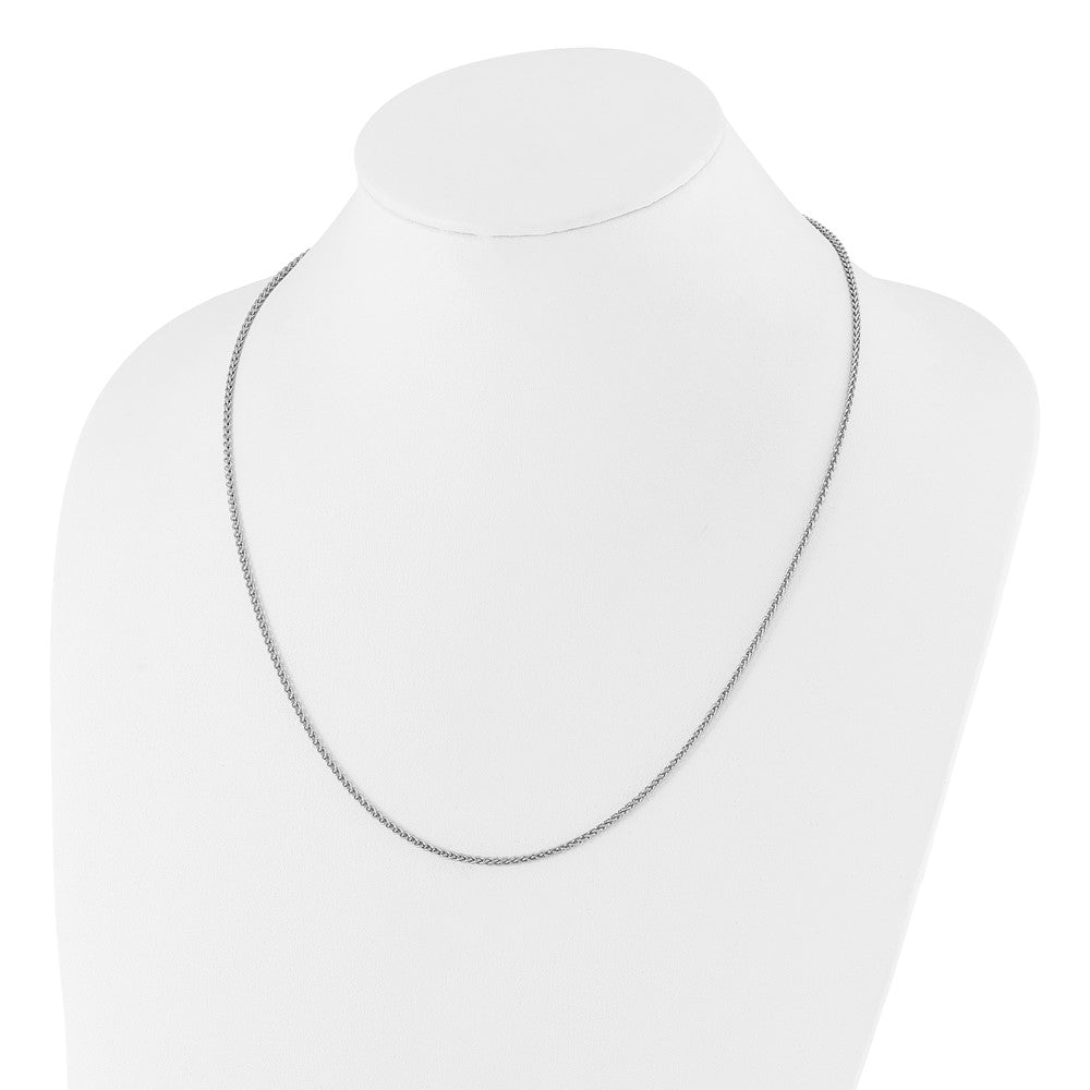 22 Inch Sterling Silver Adjustable 1.9mm Spiga Chain Necklace